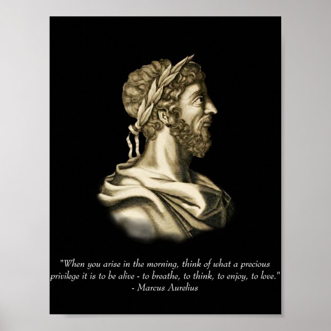 Marcus Aurelius Quote Poster (Framsidan)