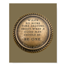 Marcus Aurelius Quote - Var en Bra man