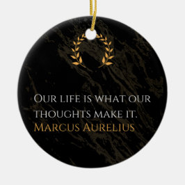 Marcus Aurelius Sanning: Att Forma Livet Julgransprydnad Keramik