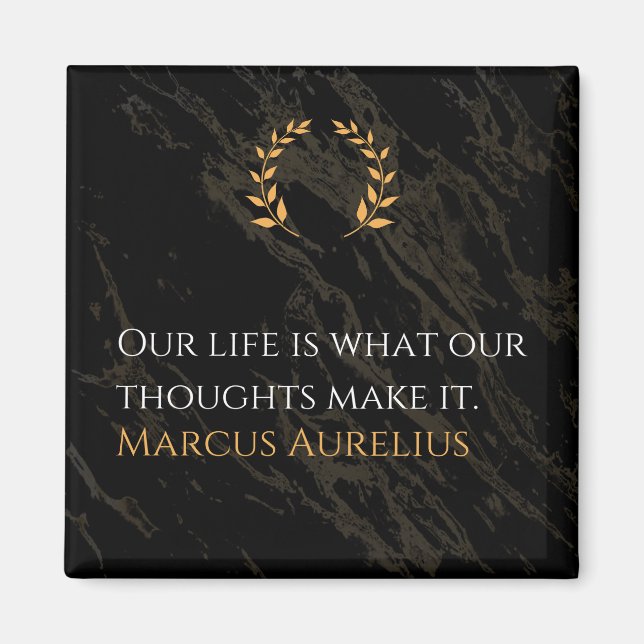 Marcus Aurelius sanning: Shaping Life Magnet (Framsidan)