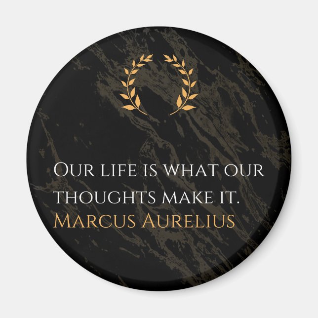 Marcus Aurelius sanning: Shaping Life Magnet (Framsidan)