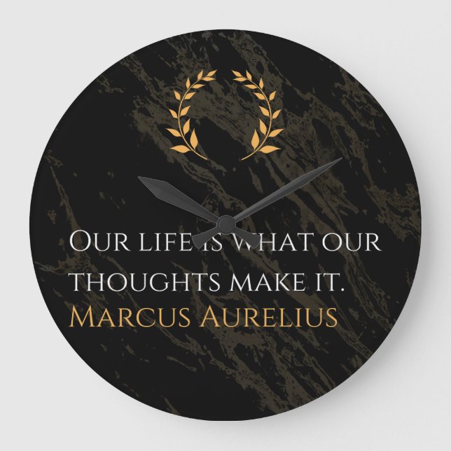 Marcus Aurelius sanning: Shaping Life Stor Klocka (Framsida)