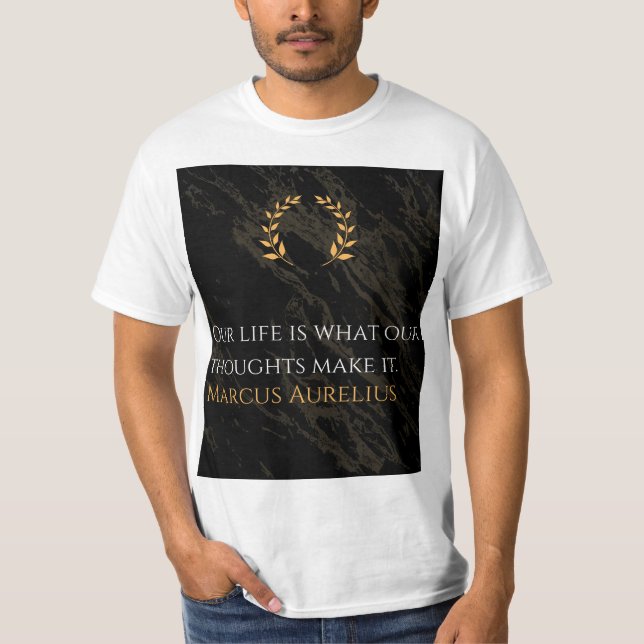 Marcus Aurelius sanning: Shaping Life T Shirt (Framsida)