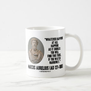 Marcus Aurelius Spelar ingen roll händer i alla f Kaffemugg