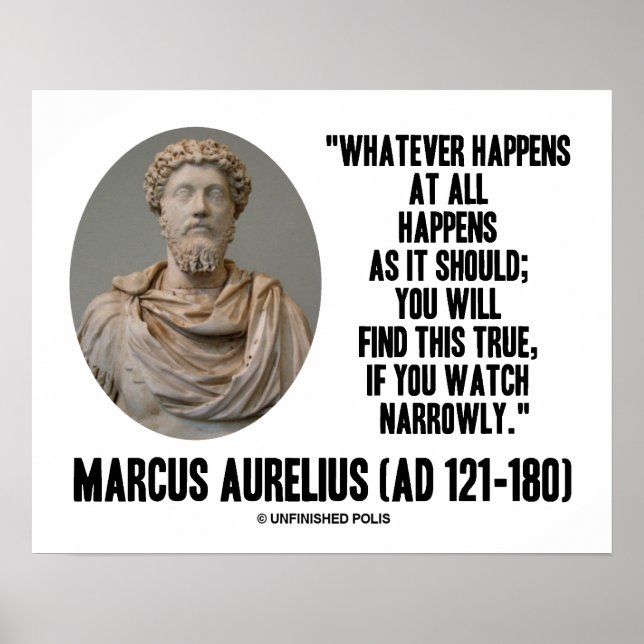 Marcus Aurelius Spelar ingen roll händer vid alla  Poster (Framsidan)