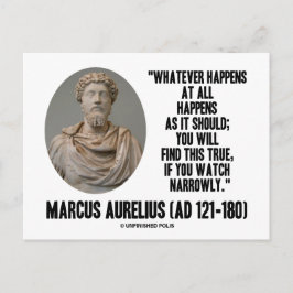 Marcus Aurelius Spelar ingen roll händer vid alla  Vykort