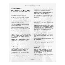 Marcus Aurelius Stoic Meditations. Wisdom of
