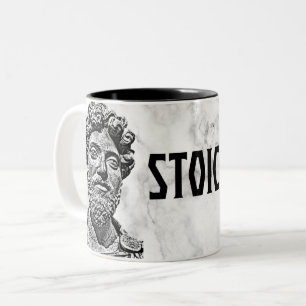 Marcus Aurelius - Stoic på! Två-Tonad Mugg