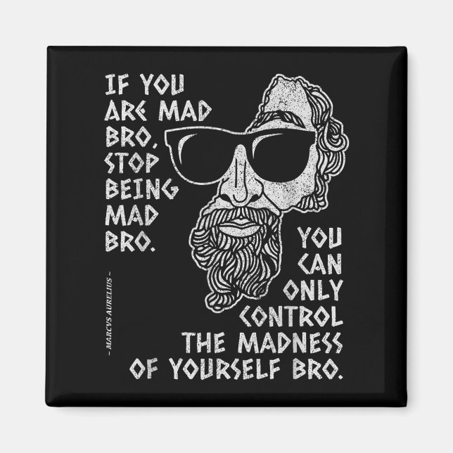 Marcus Aurelius Stoic Philosopher Ancient Roman Jo Magnet (Framsidan)