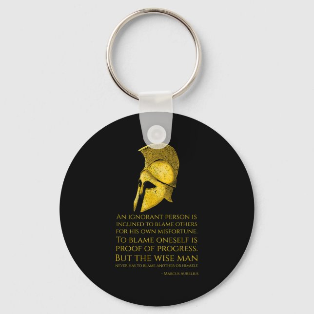 Marcus Aurelius Stoic Philosophy Quote - Roman Sto Nyckelring (Framsida)