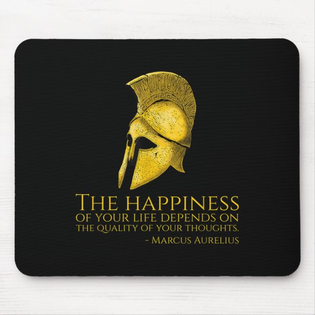 Marcus Aurelius Stoic Quote on Happness - Roman Ph Musmatta (Framsidan)