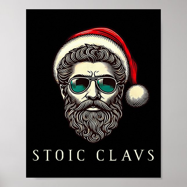 Marcus Aurelius Stoic Santa Claus Stoicism Funny C Poster (Framsidan)