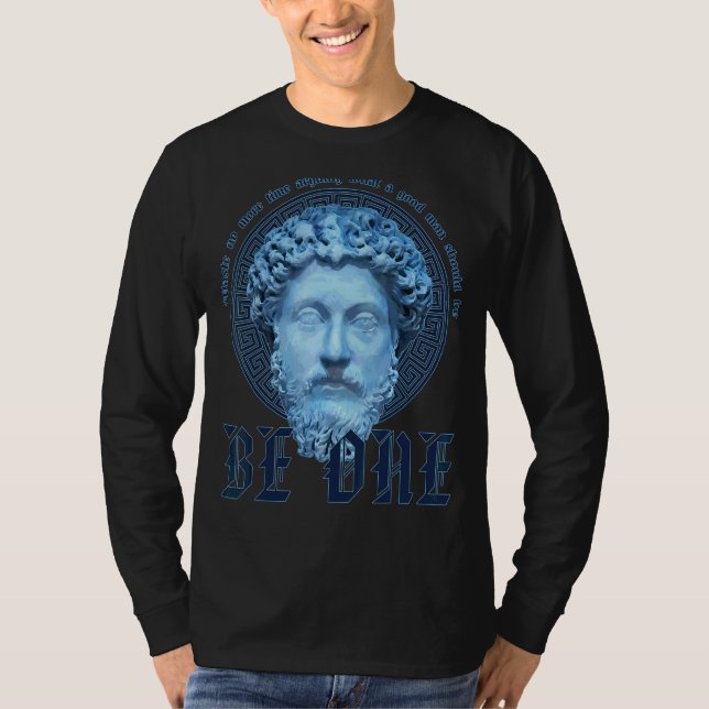 Marcus Aurelius Stoicism är en Bra man T Shirt (Framsida)