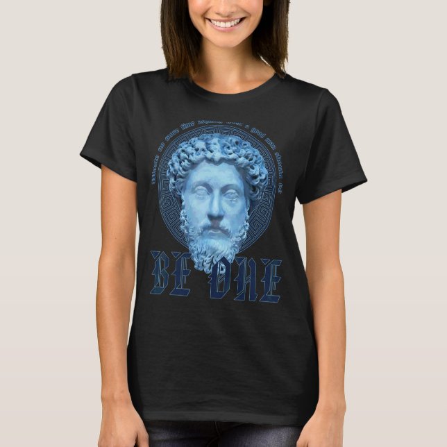 Marcus Aurelius Stoicism är en Bra man T Shirt (Framsida)