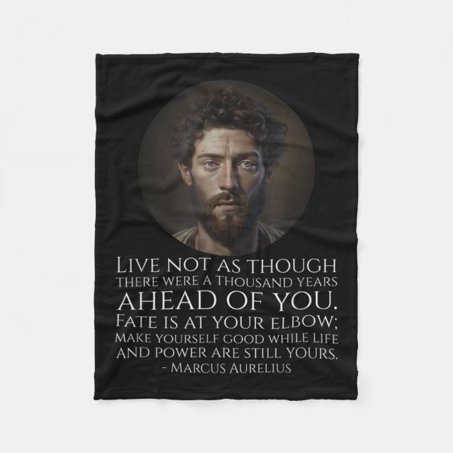 Marcus Aurelius Stoicism - Roman Stoic Philosophy Fleecefilt (Framsidan)