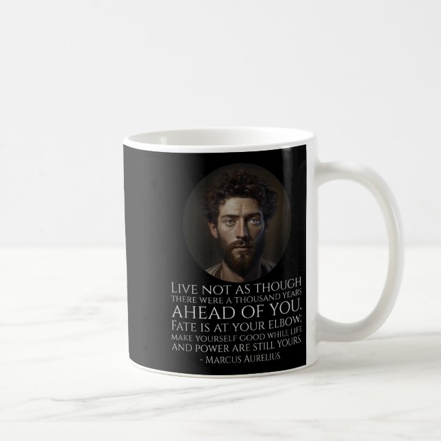 Marcus Aurelius Stoicism - Roman Stoic Philosophy Kaffemugg (Höger)