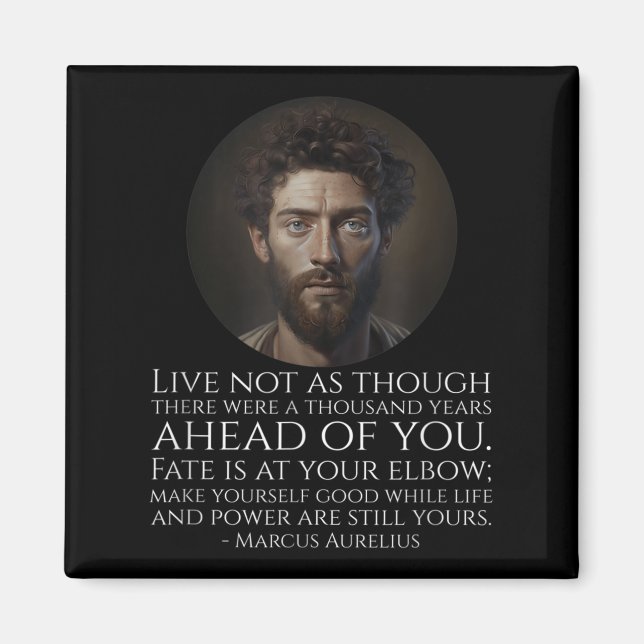 Marcus Aurelius Stoicism - Roman Stoic Philosophy Magnet (Framsidan)