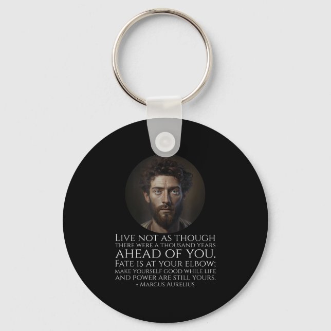 Marcus Aurelius Stoicism - Roman Stoic Philosophy Nyckelring (Framsida)