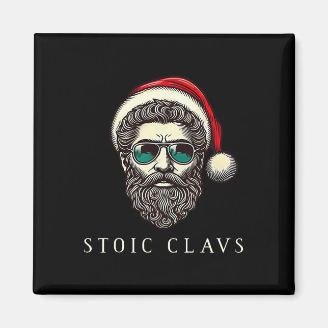 Marcus Aurelius Stoisk Tomte Stoicism Roligt C Magnet (Framsidan)