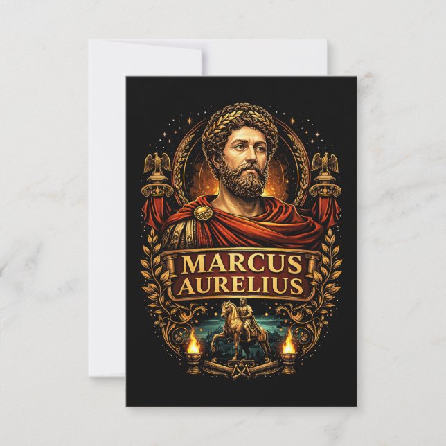 Marcus Aurelius Tack Kort (Framsida)