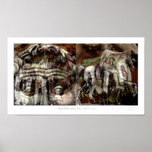 Marcus Aurelius/understöder arrangerar/den rid- Poster