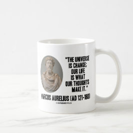 Marcus Aurelius universum är ändring som vårt liv Kaffemugg