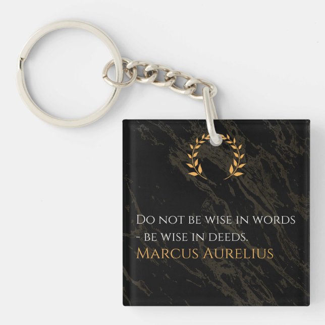 Marcus Aurelius visdom: Handlingar talar högre än  (Framsidan)