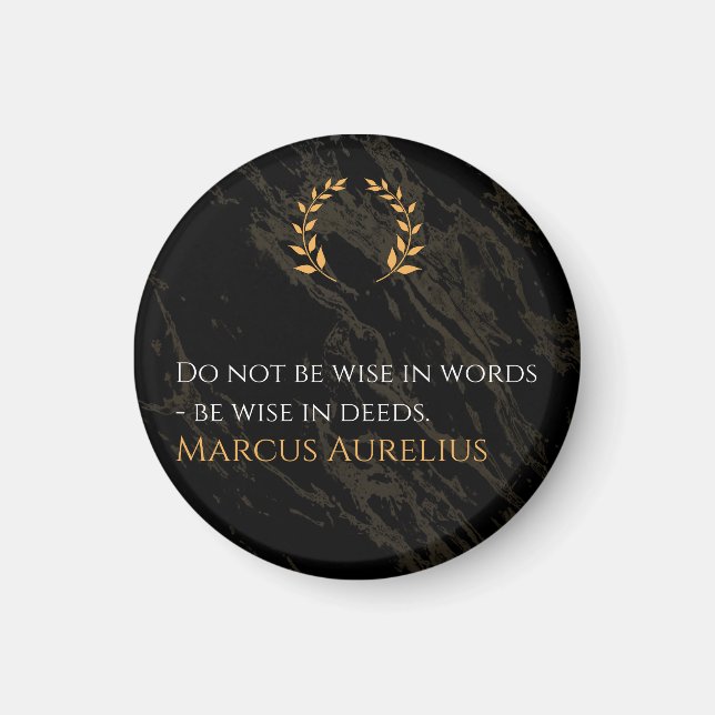 Marcus Aurelius's Wisdom: Actions Speak Louder Tha Magnet (Framsidan)