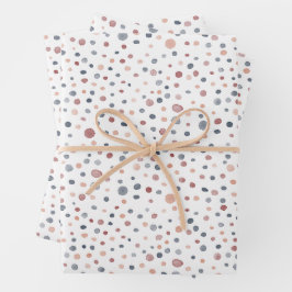 Marcus Confetti Watercolor Dots Wrapping Papper