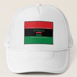 Marcus Garvey African Färg Flagga Truckerkeps