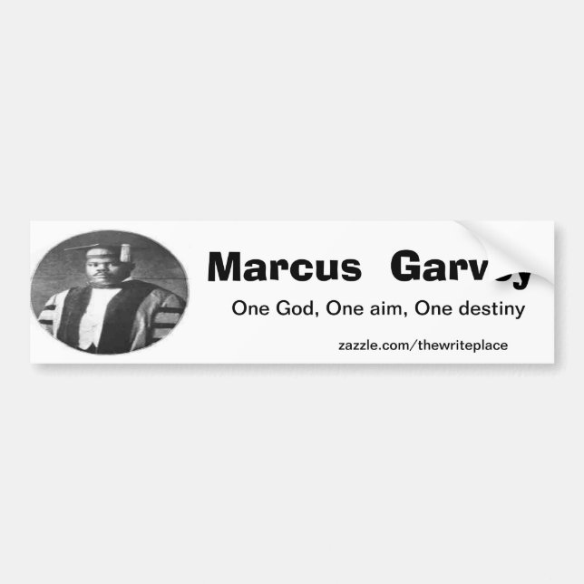 Marcus Garvey Bildekal (Framsidan)