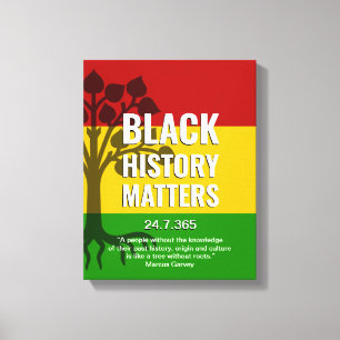 MARCUS GARVEY Black History Canvastryck