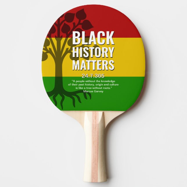 MARCUS GARVEY Black History Pingisracket (Framsidan)