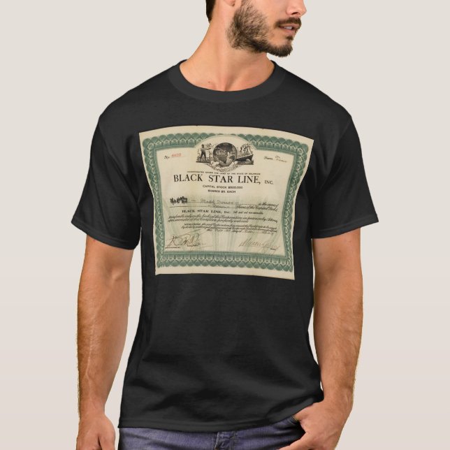 MARCUS GARVEY BLACK STAR T-Shirt (Framsida)