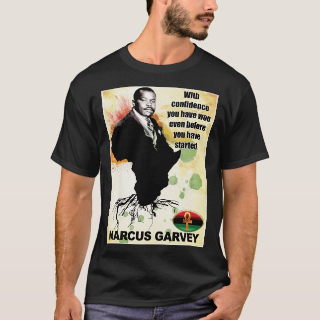 Marcus Garvey Black Tshirt T Shirt (Framsida)