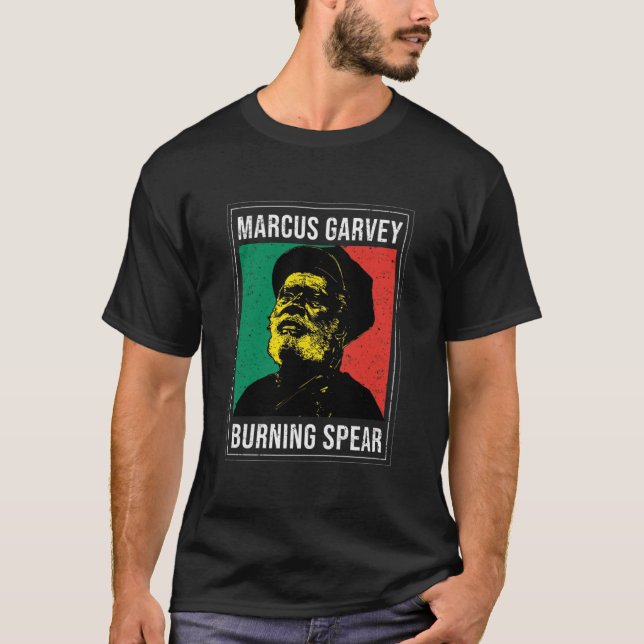 Marcus Garvey - Burning Spear Essential T Shirt (Framsida)