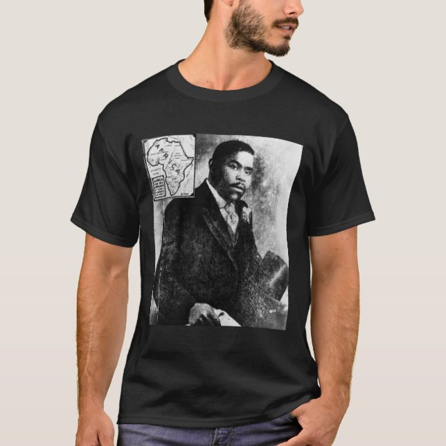 Marcus Garvey Porträtt T Shirt (Framsida)