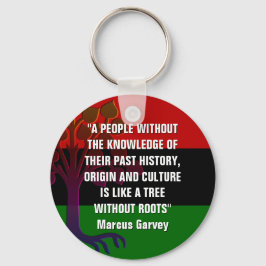 Marcus Garvey TRÄD WITHOUT ROOTS Nyckelring