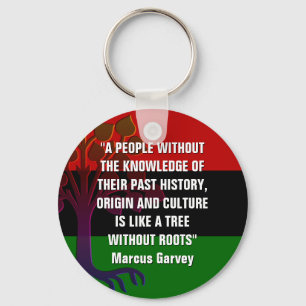 Marcus Garvey TRÄD WITHOUT ROOTS Nyckelring