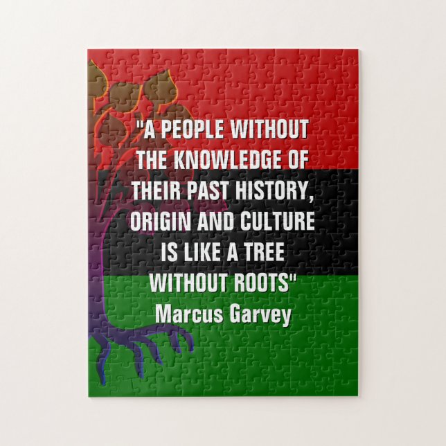 Marcus Garvey TRÄD WITHOUT ROOTS Pussel (Vertikal)