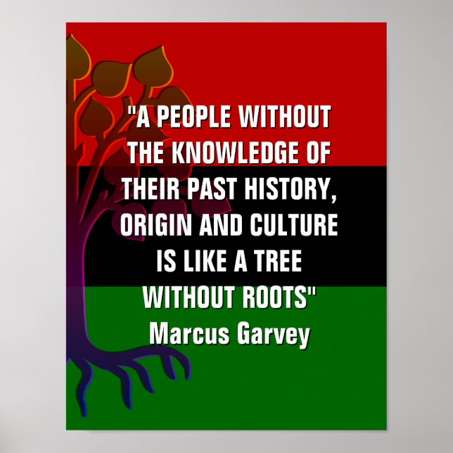 Marcus Garvey TREE WITHOUT ROOTS Poster (Framsidan)