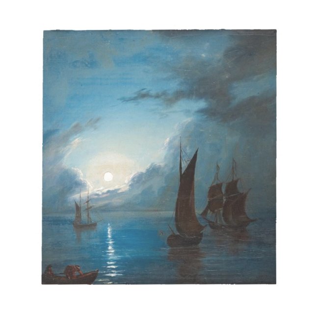 Marcus Larson hav-i-mansken-1848.water fartygnatur Anteckningsblock (Framsida)