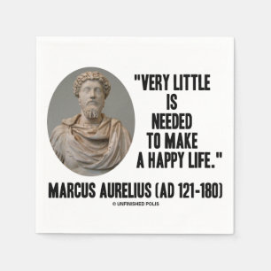 Marcus lite nödvändiga Aurelius mycket gör Pappersservett