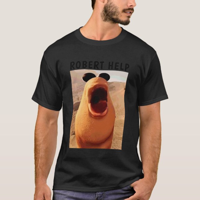 Marcus Masken Roligt Meme T Shirt (Framsida)