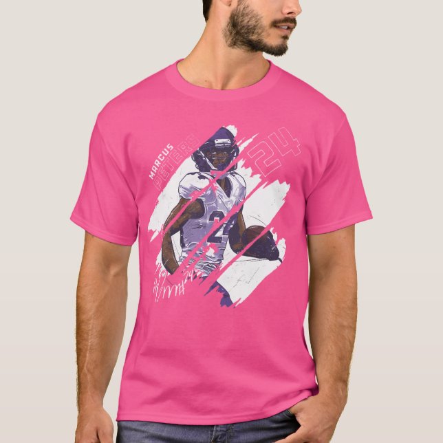 Marcus Peters Baltimore Rand T Shirt (Framsida)
