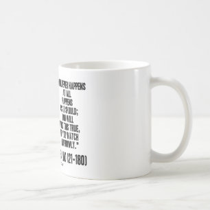 Marcus som spelar ingen roll Aurelius händer Kaffemugg