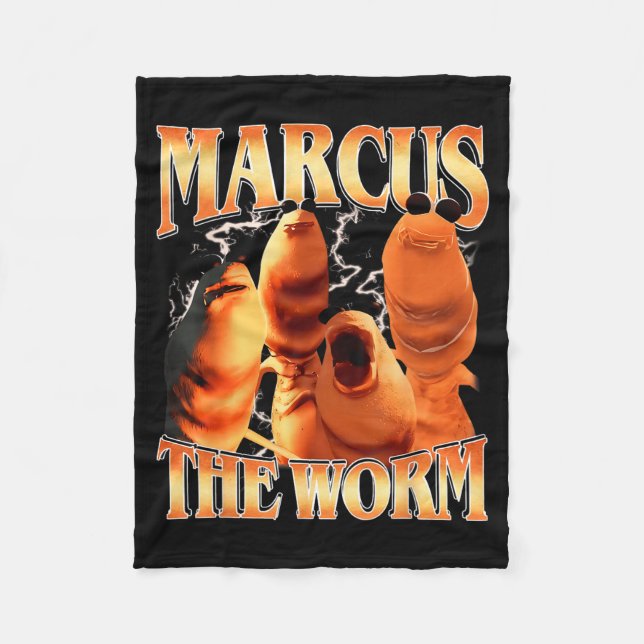 Marcus The Worm Bootleg För Män Kvinnor Meme Fan  Fleecefilt (Framsidan)