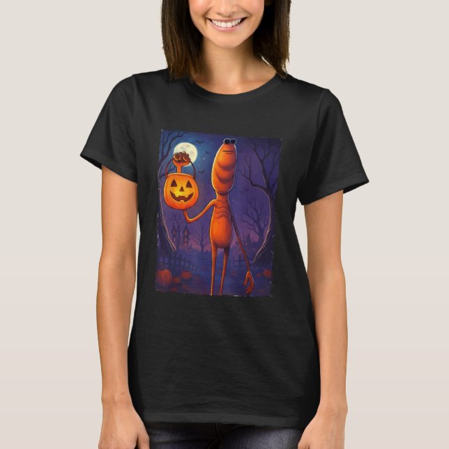 Marcus The Worm Halloween-kostym T Shirt (Framsida)