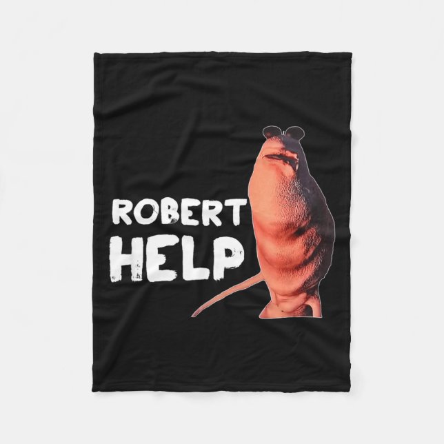 Marcus The Worm Meme Roliga Grafik Vrchat Robert  Fleecefilt (Framsidan)