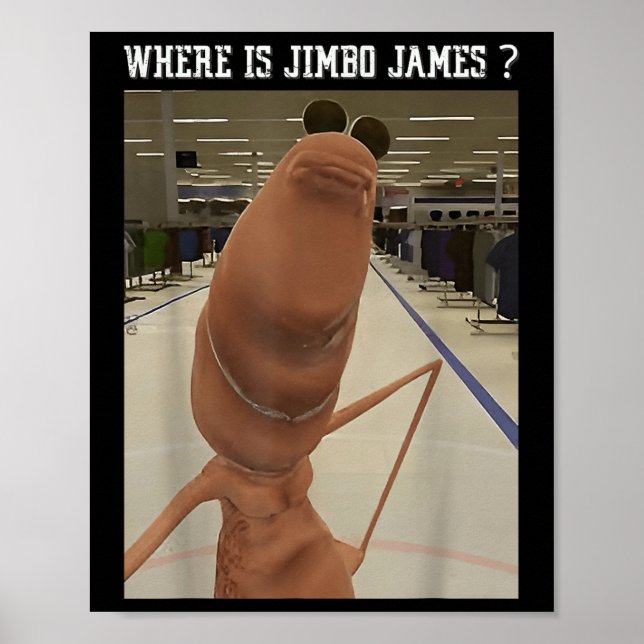 Marcus The Worm Var Är Jimbo James Meme  Poster (Framsidan)